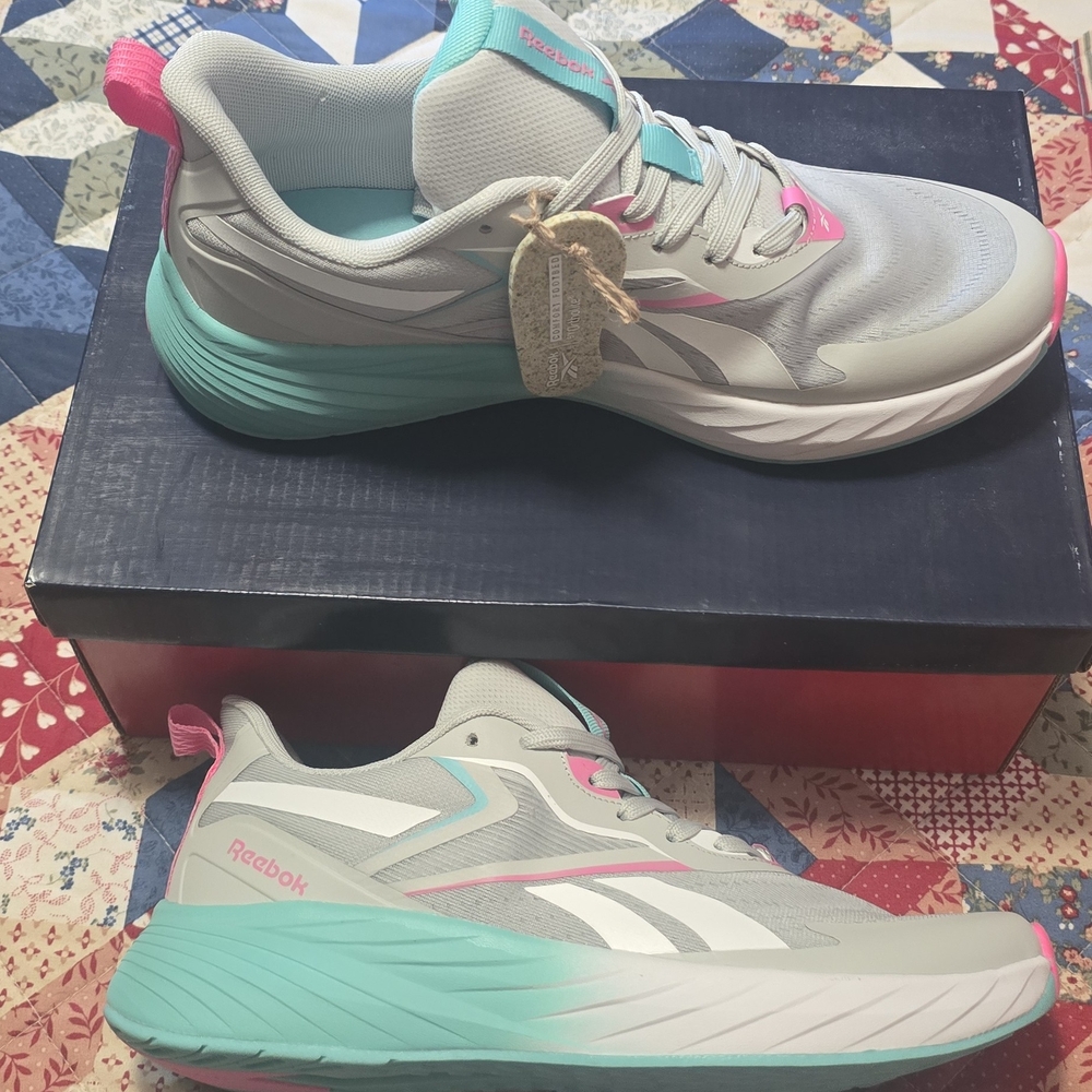 Reebok Women's Gray and Teal Running Shoes